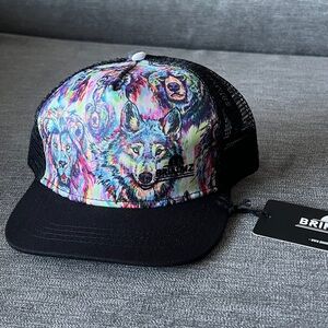 Brimmz Colorful Amimals Wolf Print Kids Cap Size XS Infant